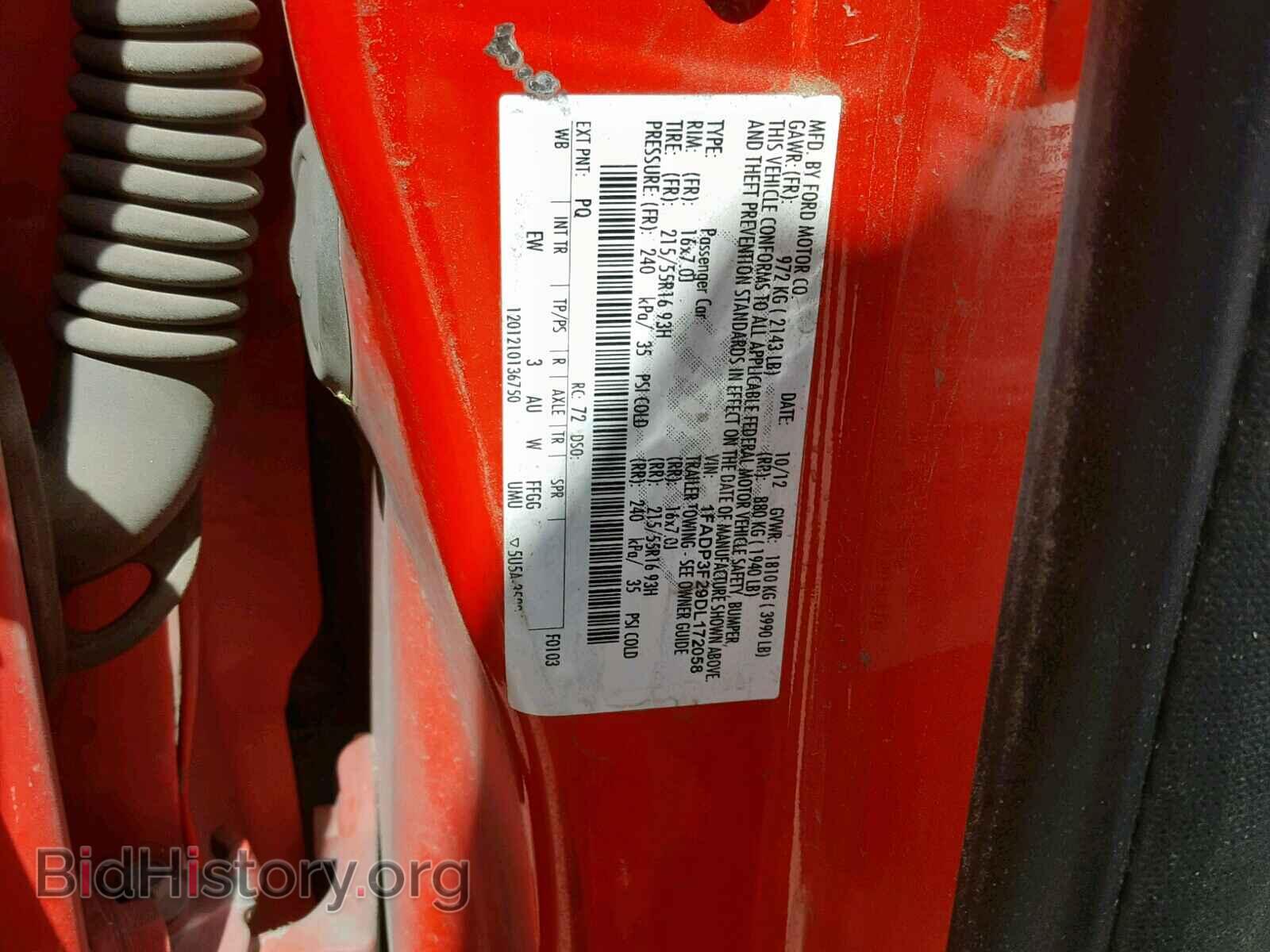 2013 FORD FOCUS SE - VIN: 1FADP3F29DL172058 - Фото 10