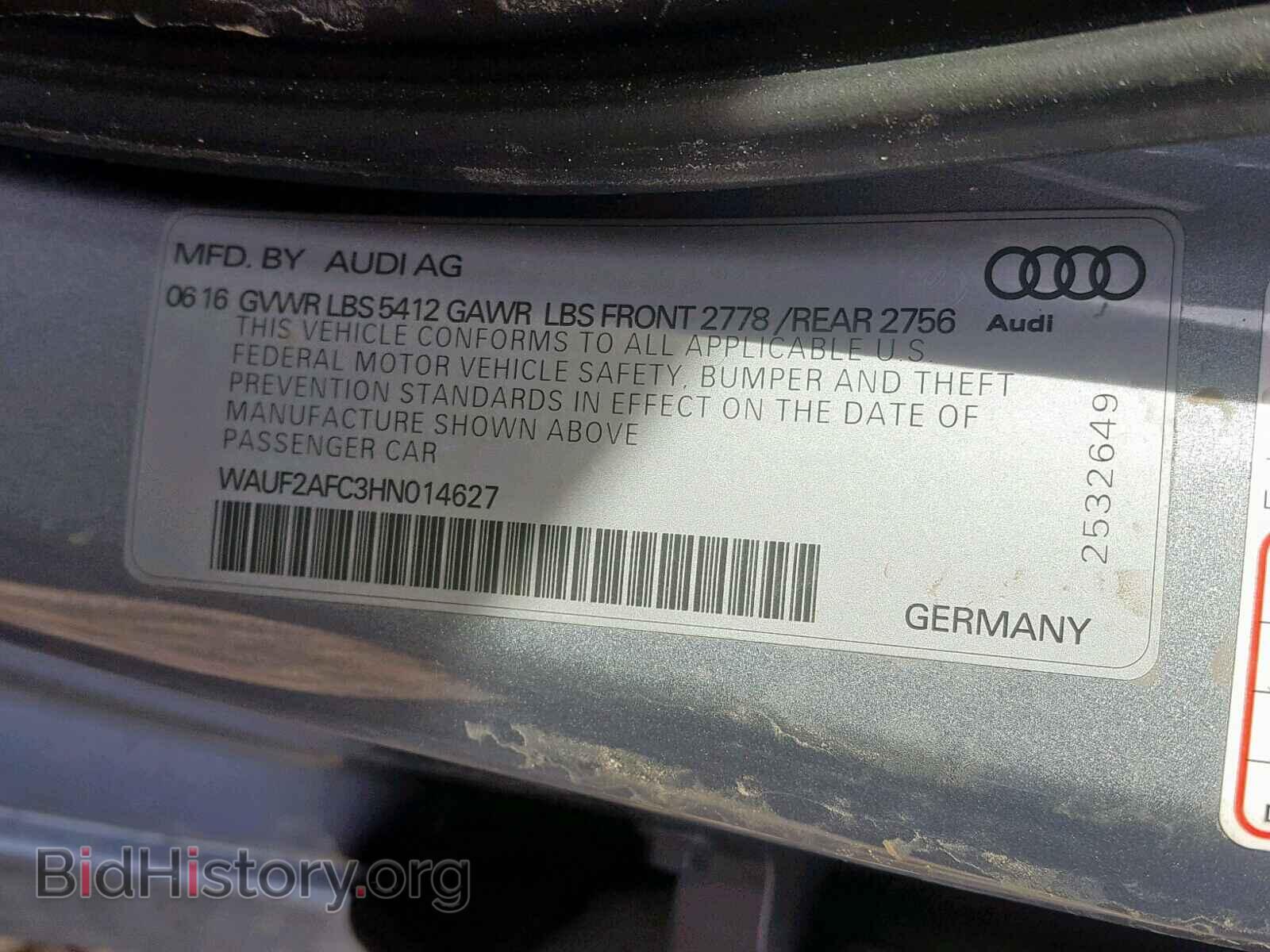 2017 AUDI A6 - VIN: WAUF2AFC3HN014627 - Фото 10
