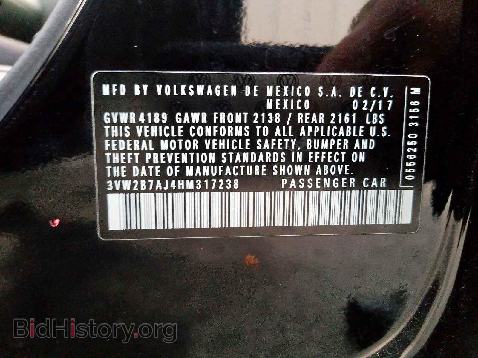 2017 VOLKSWAGEN JETTA - VIN: 3VW2B7AJ4HM317238 - Фото 10