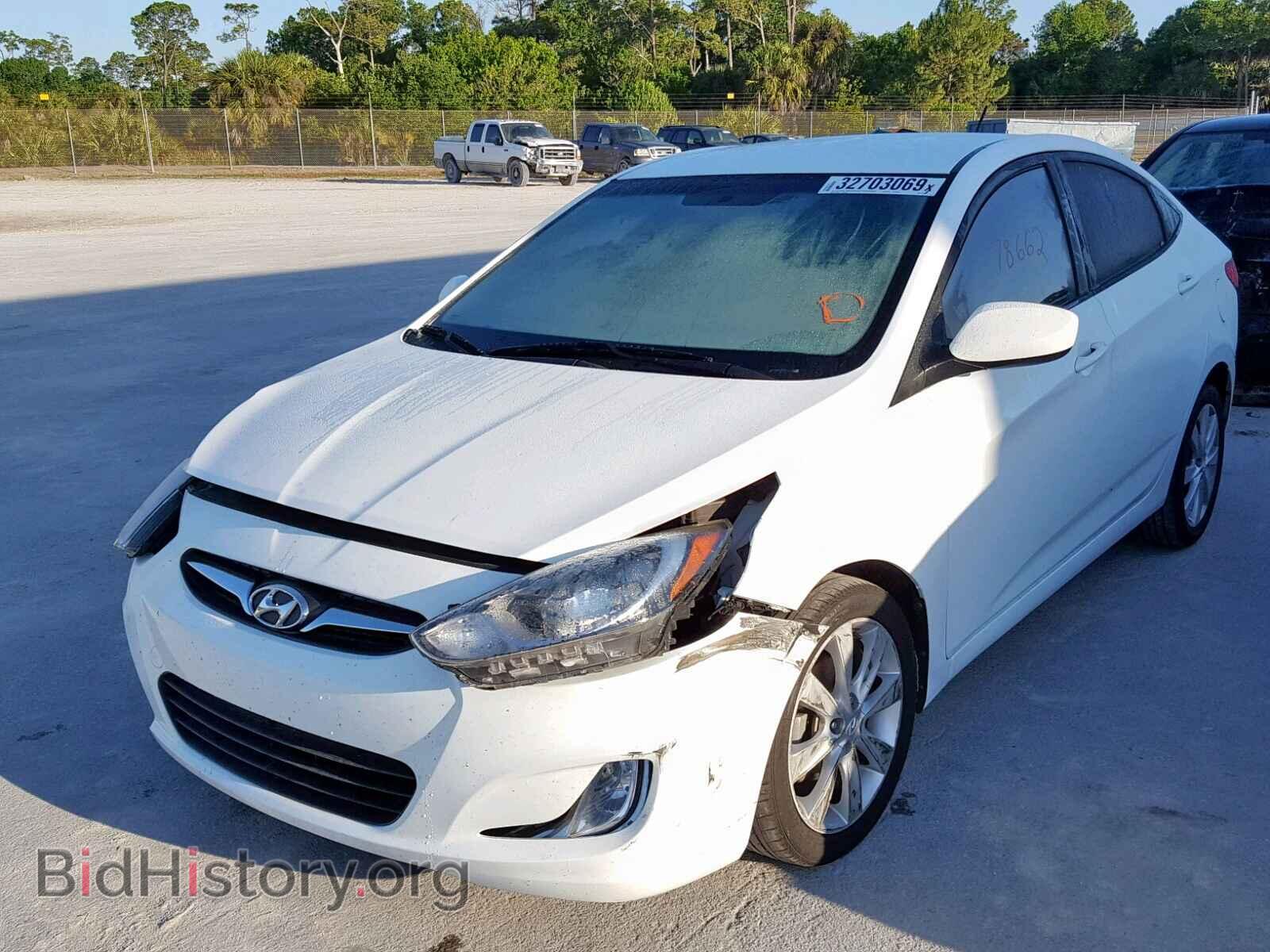 2013 HYUNDAI ACCENT - VIN: KMHCU4AEXDU461901 - Фото 2