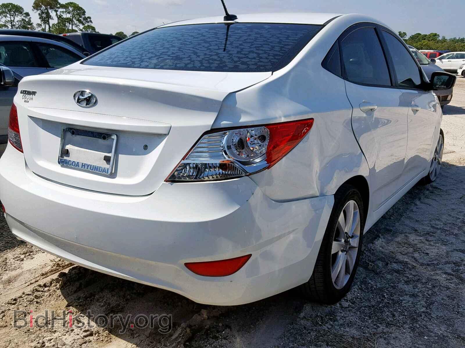2013 HYUNDAI ACCENT - VIN: KMHCU4AEXDU461901 - Фото 4