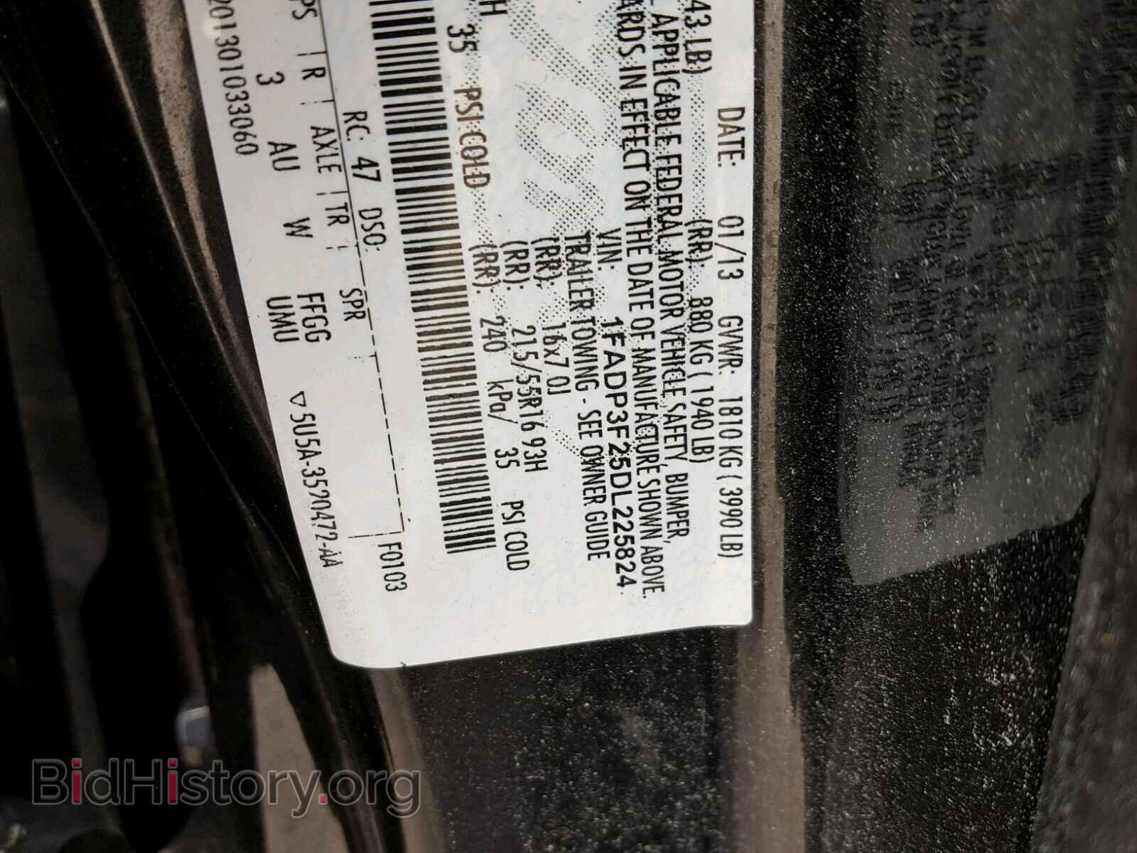 2013 FORD FOCUS - VIN: 1FADP3F25DL225824 - Photo 10