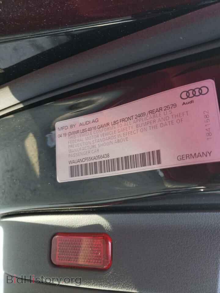 2019 AUDI A5 - VIN: WAUANCF55KA056438 - Фото 10