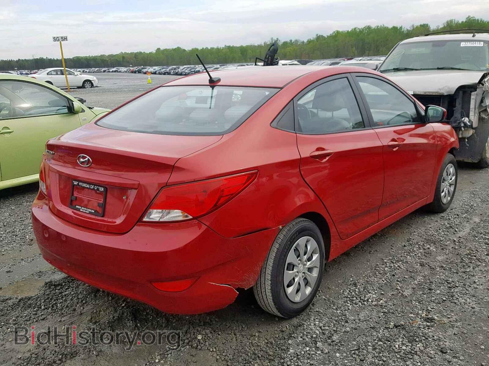 2016 HYUNDAI ACCENT - VIN: KMHCT4AE9GU004522 - Фото 4