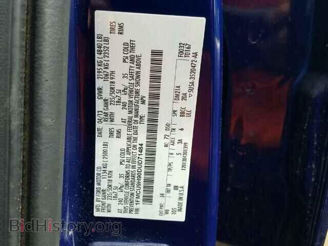 2013 FORD ESCAPE - VIN: 1FMCU9H90DUD71484 - Photo 10