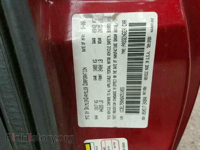 2006 CHRYSLER SEBRING - VIN: 1C3EL75RX6N251055 - Фото 9