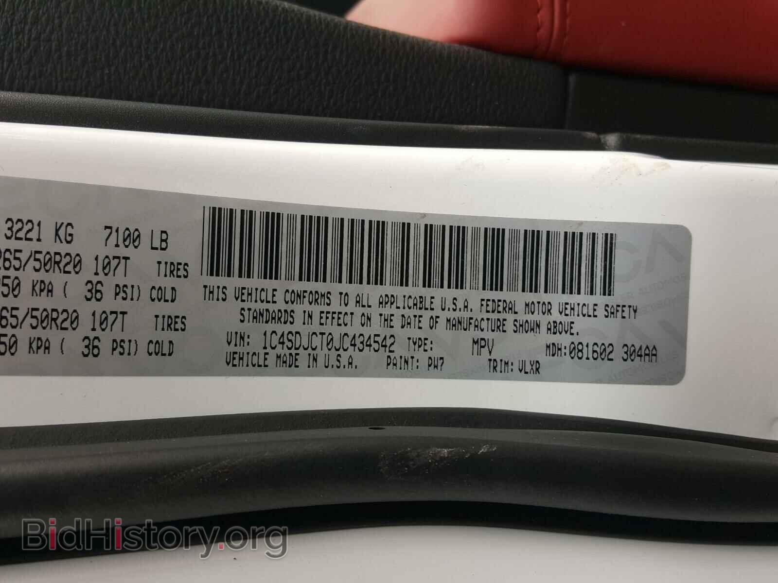 2018 DODGE DURANGO - VIN: 1C4SDJCT0JC434542 - Фото 10