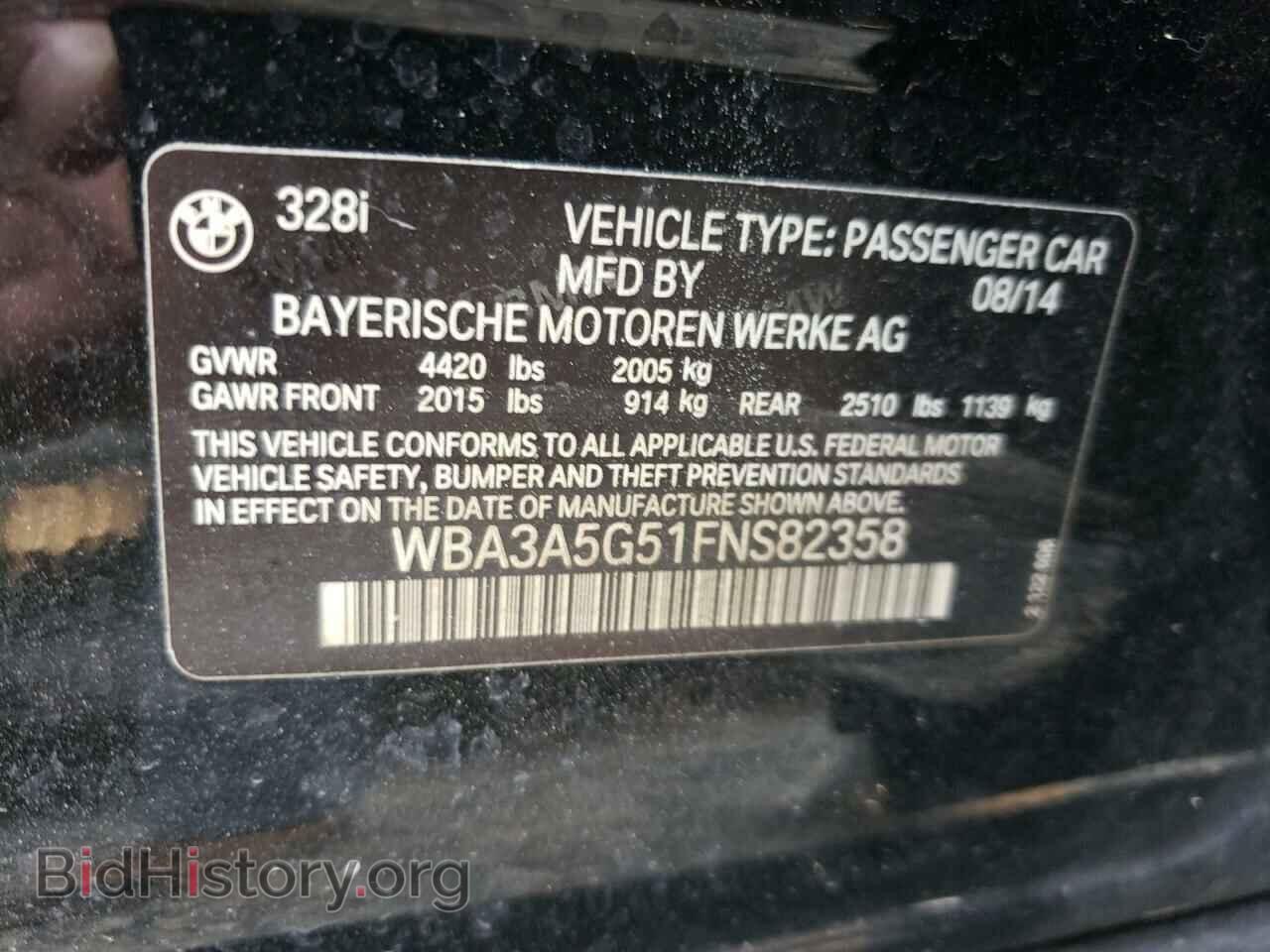 2015 BMW 3 SERIES - VIN: WBA3A5G51FNS82358 - Фото 10