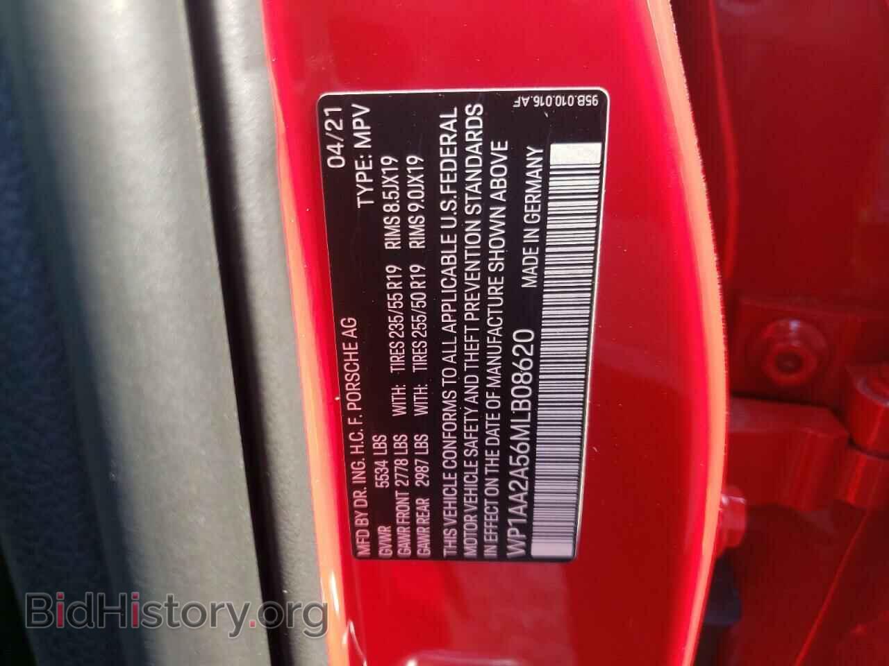 2021 PORSCHE MACAN - VIN: WP1AA2A56MLB08620 - Photo 10