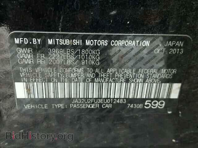 2014 MITSUBISHI LANCER - VIN: JA32U2FU3EU012483 - Фото 10