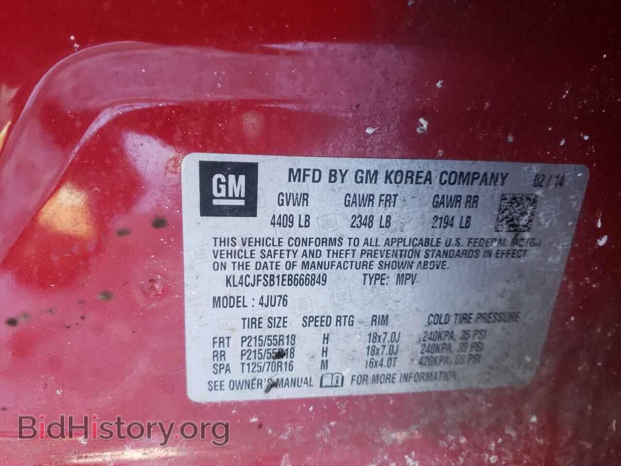 2014 BUICK ENCORE - VIN: KL4CJFSB1EB666849 - Photo 10