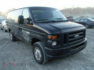 2008 Ford ECONOLINE, черный — VIN 1FTSE34L28DA92474, Copart