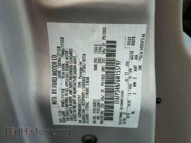 2006 FORD FOCUS - VIN: 1FAFP34N76W155797 - Фото 10