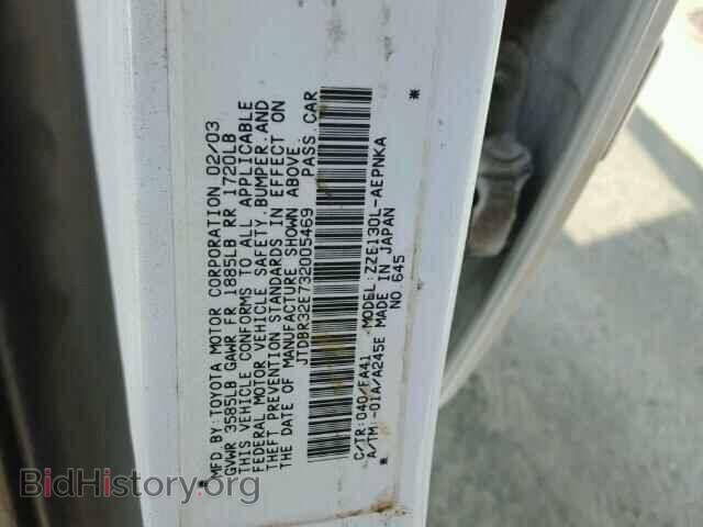 2003 TOYOTA COROLLA - VIN: JTDBR32E732005469 - Фото 10