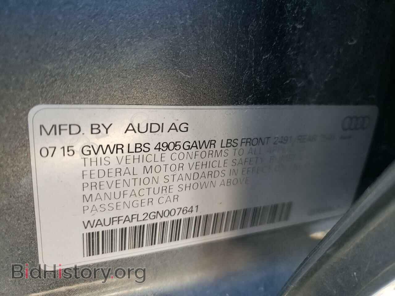 2016 AUDI A4 - VIN: WAUFFAFL2GN007641 - Фото 10