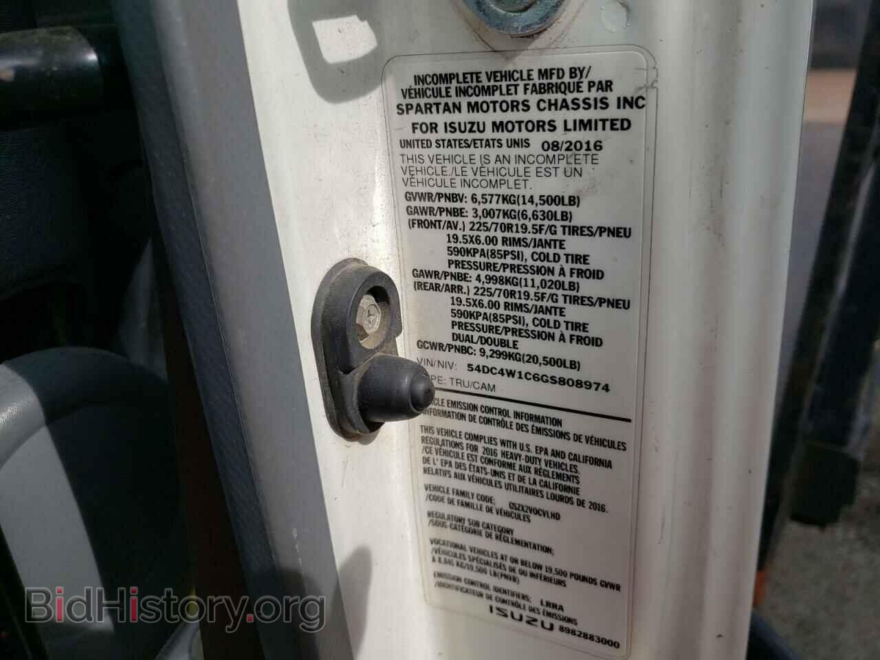 2016 ISUZU NPR - VIN: 54DC4W1C6GS808974 - Фото 10