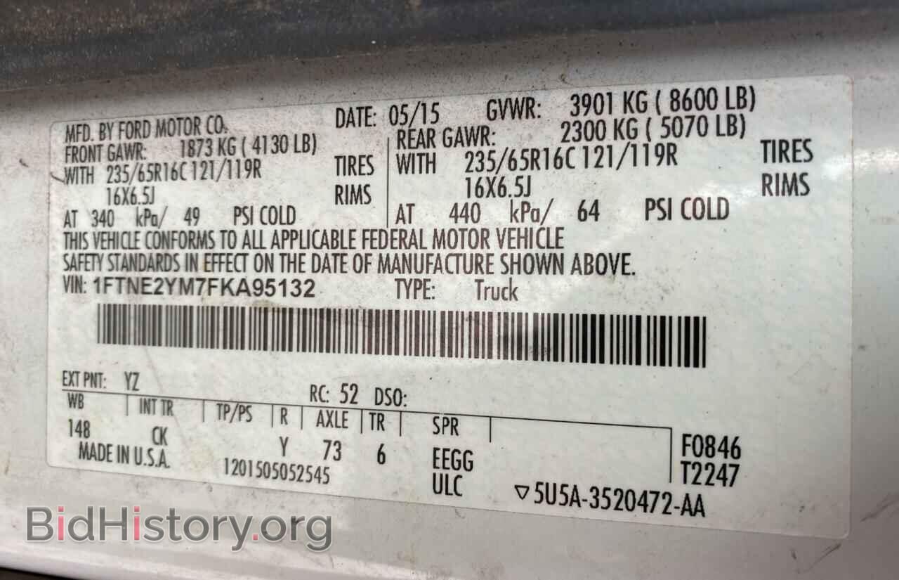 2015 FORD TRANSIT CO - VIN: 1FTNE2YM7FKA95132 - Фото 10