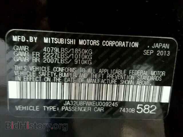 2014 MITSUBISHI LANCER - VIN: JA32U8FWXEU009245 - Фото 10