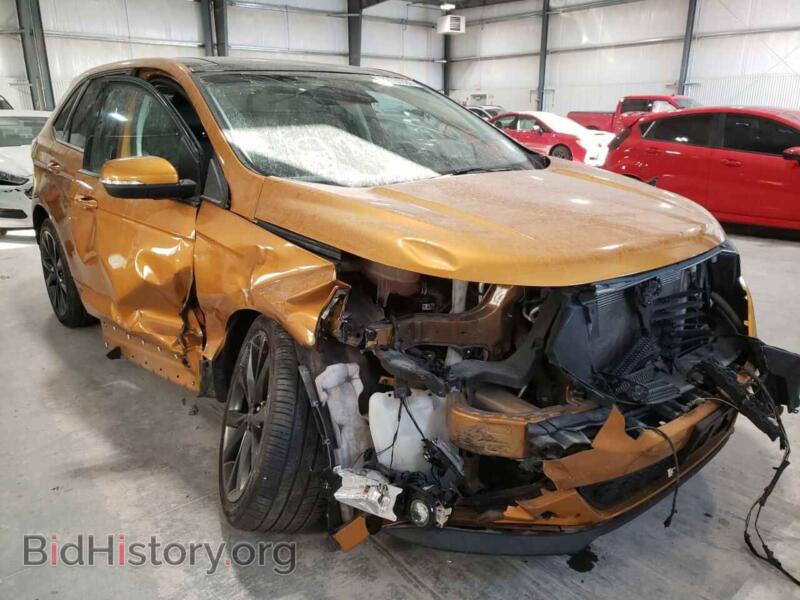 2015 Ford EDGE Edge Sport (VIN 2FMTK4AP9FBB47060) — photo 1 of 10, Copart, damage: front end