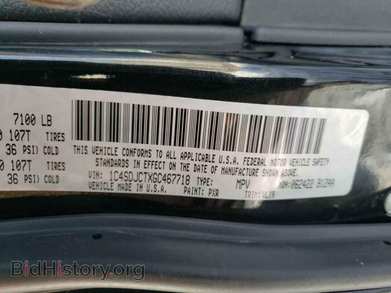 2016 DODGE DURANGO - VIN: 1C4SDJCTXGC467718 - Photo 10