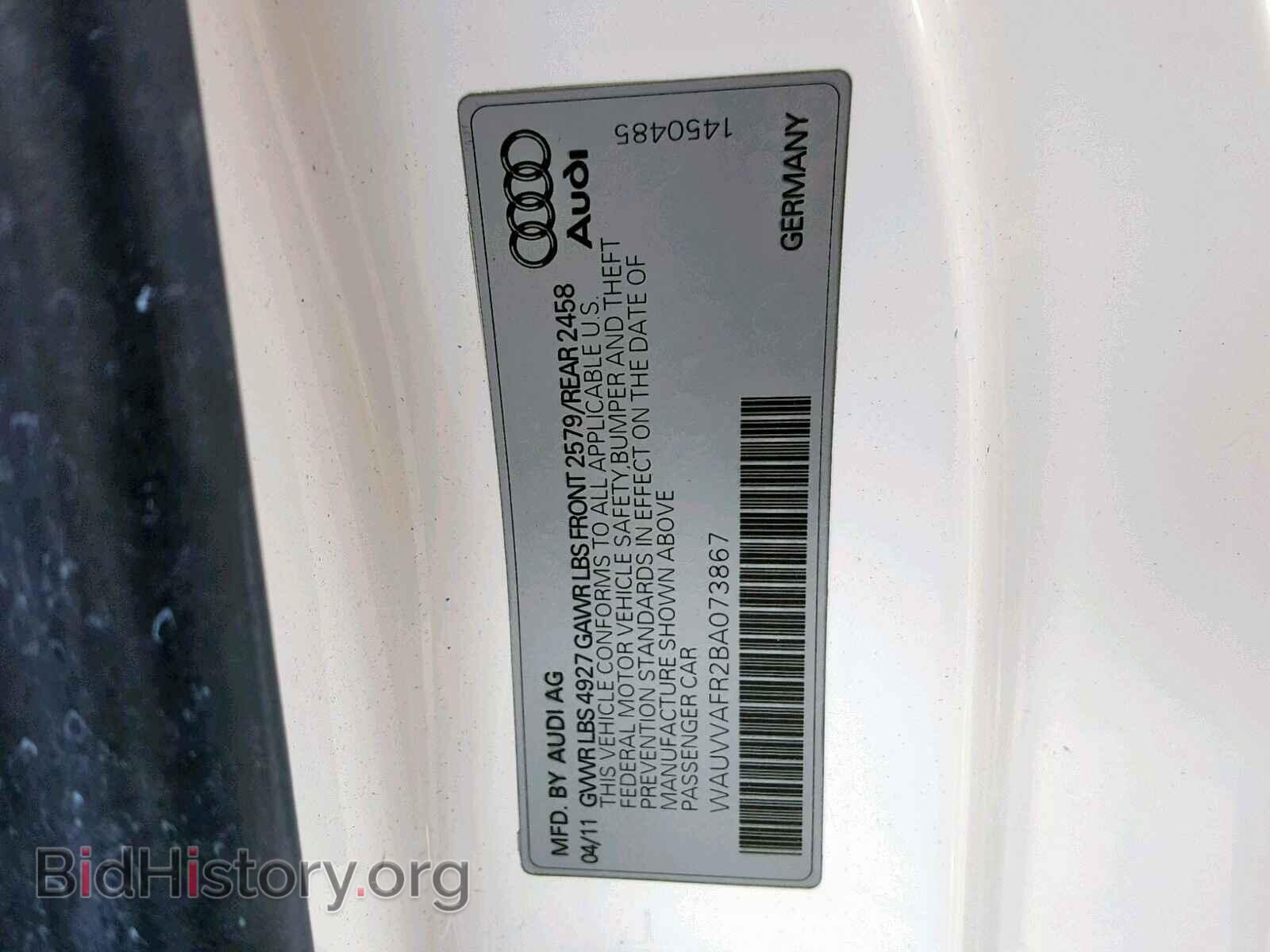 2011 AUDI S5/RS5 - VIN: WAUVVAFR2BA073867 - Фото 10