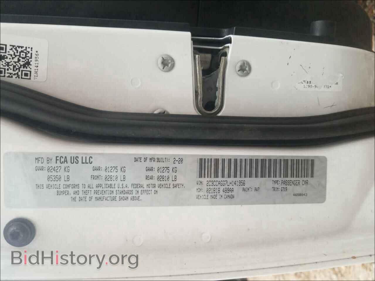 2020 CHRYSLER 300 - VIN: 2C3CCAGG7LH141956 - Фото 10