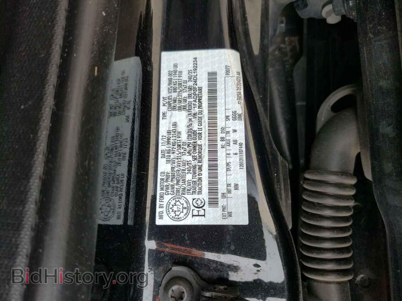 2013 FORD FOCUS - VIN: 1FADP3F24DL192234 - Фото 10
