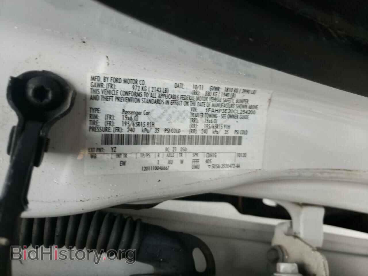 2012 FORD FOCUS - VIN: 1FAHP3E20CL254200 - Фото 10