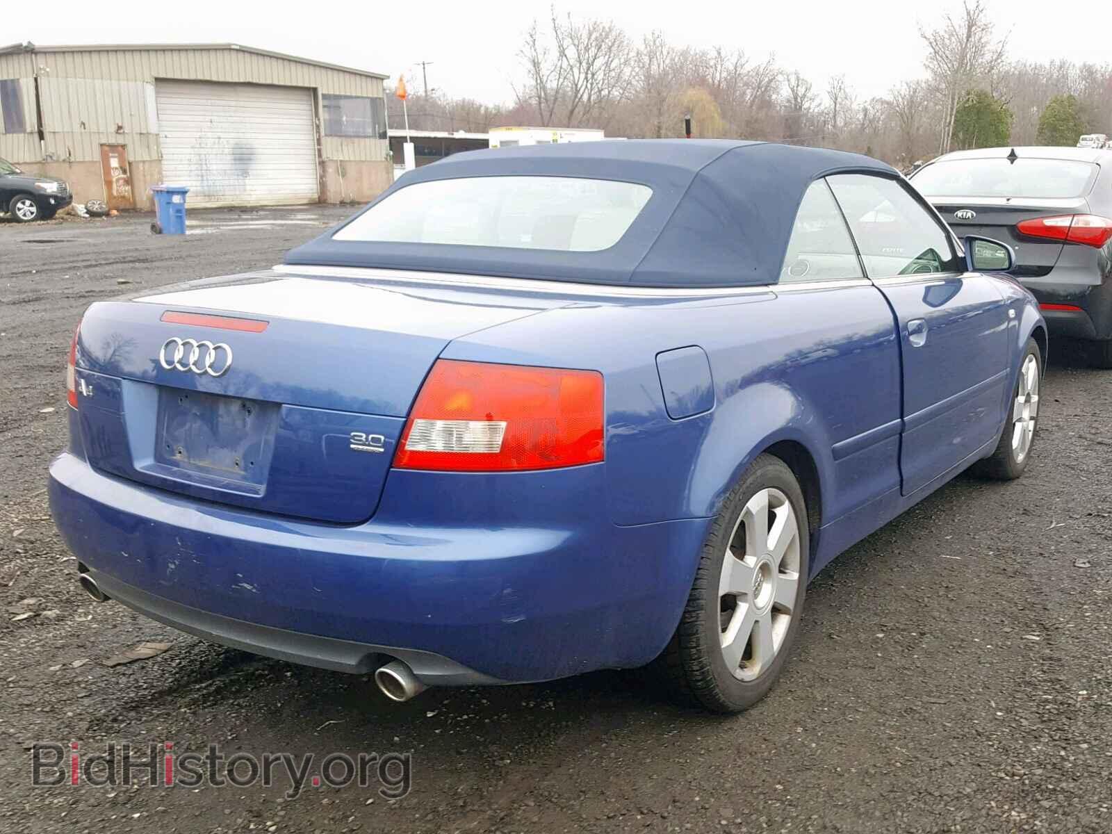 2005 AUDI A4 - VIN: WAUDT48H25K003453 - Фото 4