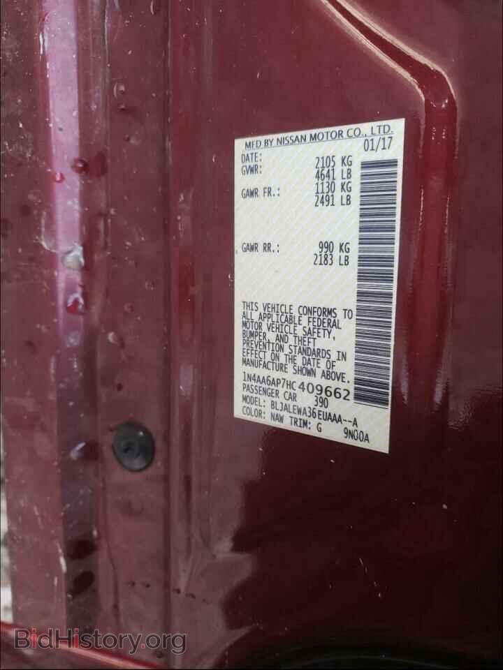 2017 NISSAN MAXIMA - VIN: 1N4AA6AP7HC409662 - Photo 10
