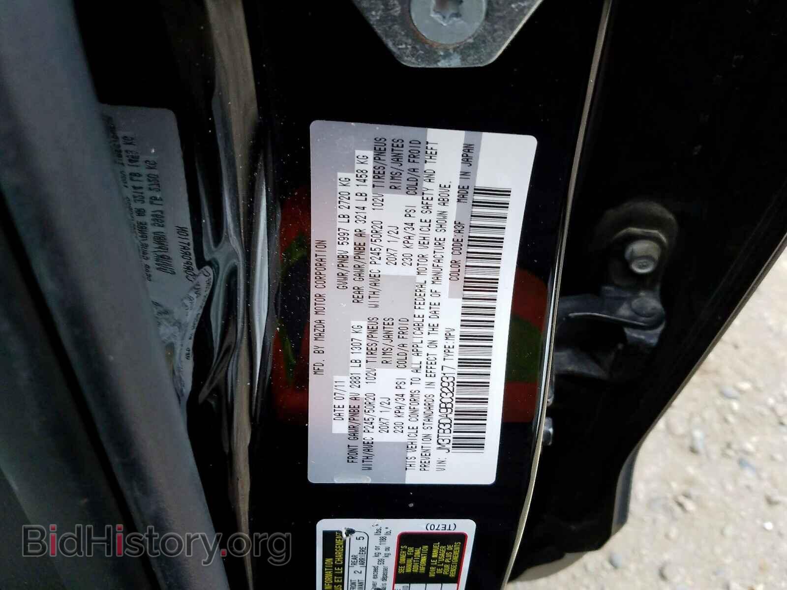 2011 MAZDA CX-9 - VIN: JM3TB3DA9B0329317 - Фото 10