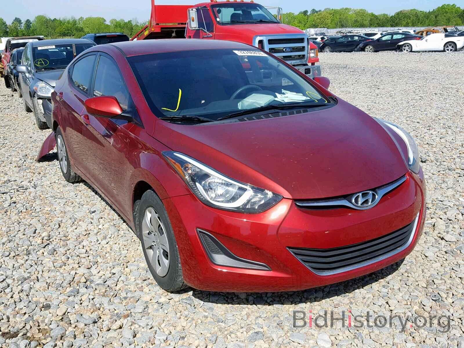 Photo 5NPDH4AE5GH744931 - HYUNDAI ELANTRA 2016