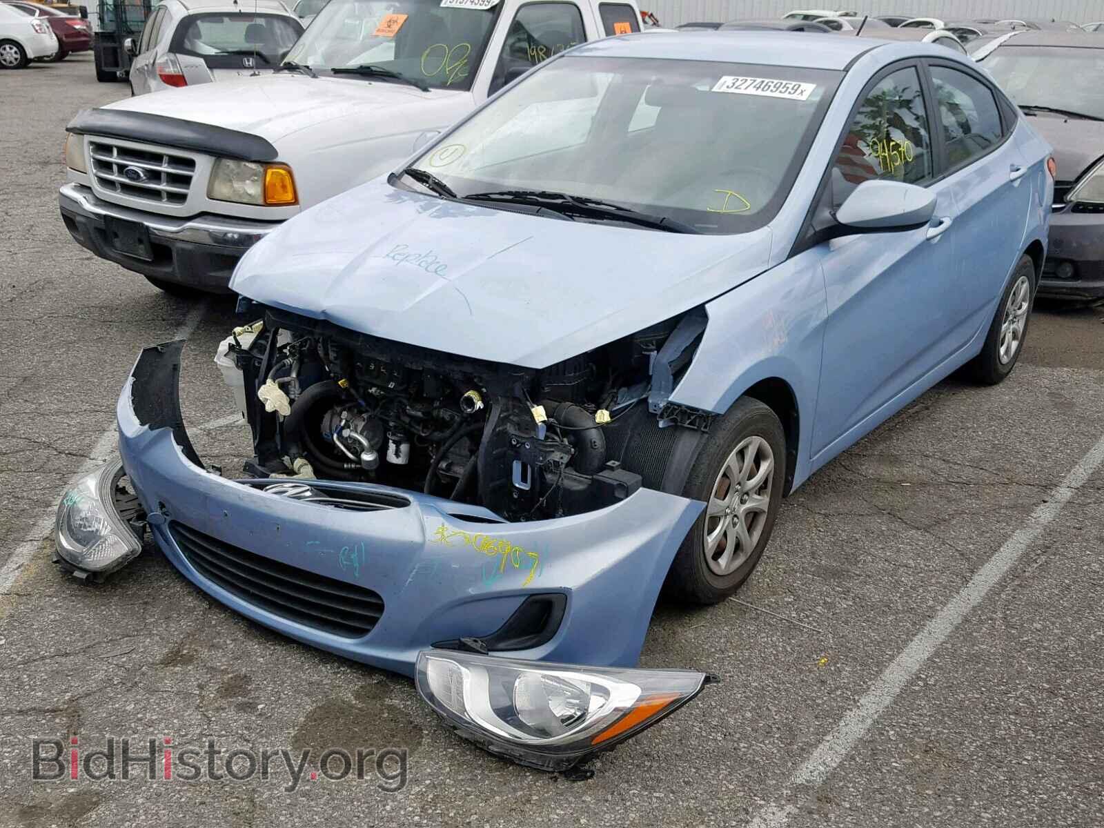 2014 HYUNDAI ACCENT - VIN: KMHCT4AE3EU627342 - Фото 2