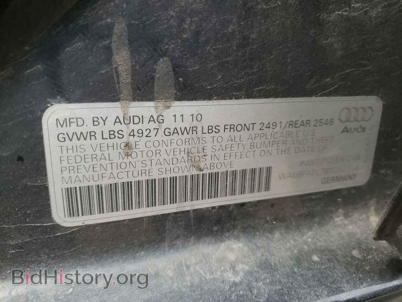 2011 AUDI A4 - VIN: WAUBFAFL3BN032118 - Фото 10