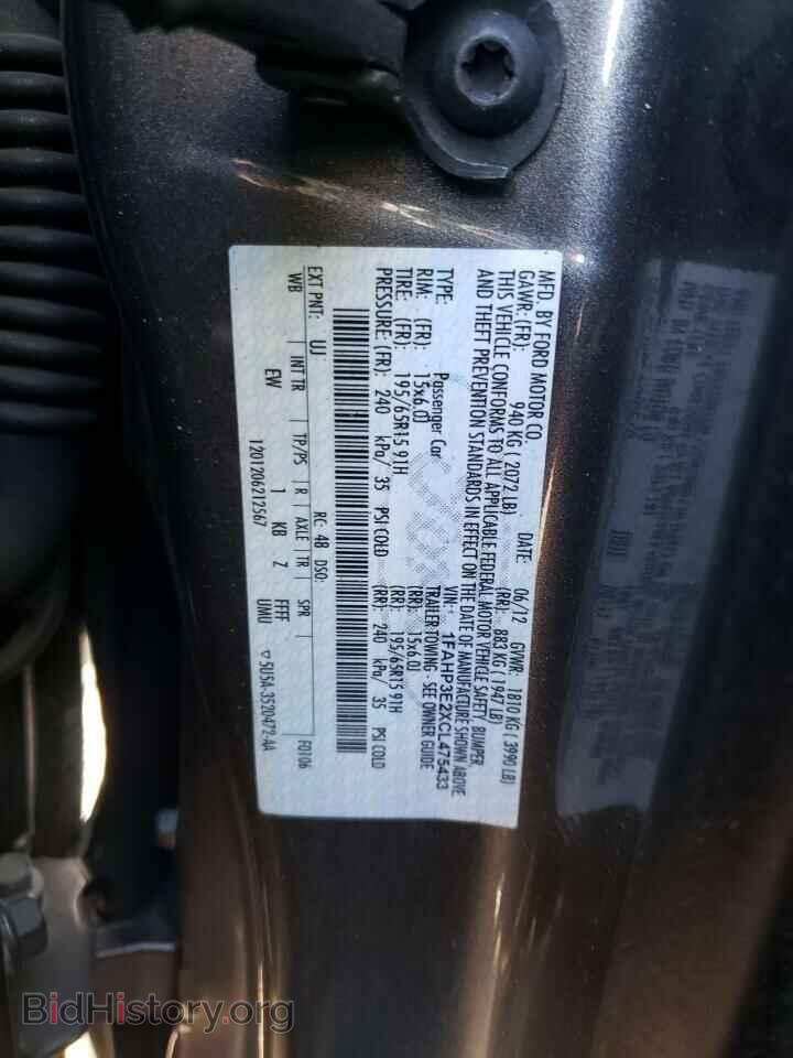 2012 FORD FOCUS - VIN: 1FAHP3E2XCL475433 - Фото 10