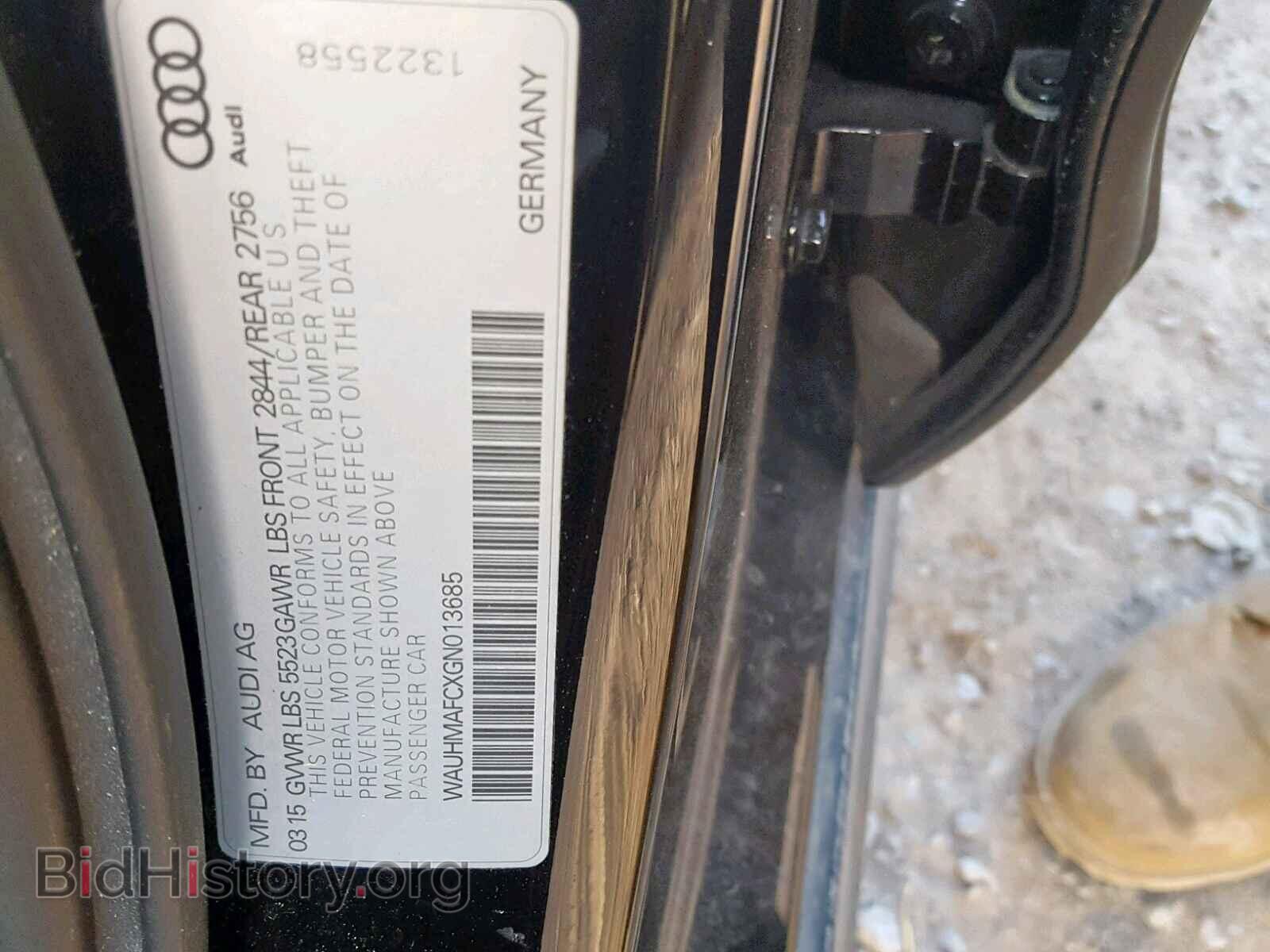 2016 AUDI A6 - VIN: WAUHMAFCXGN013685 - Фото 10