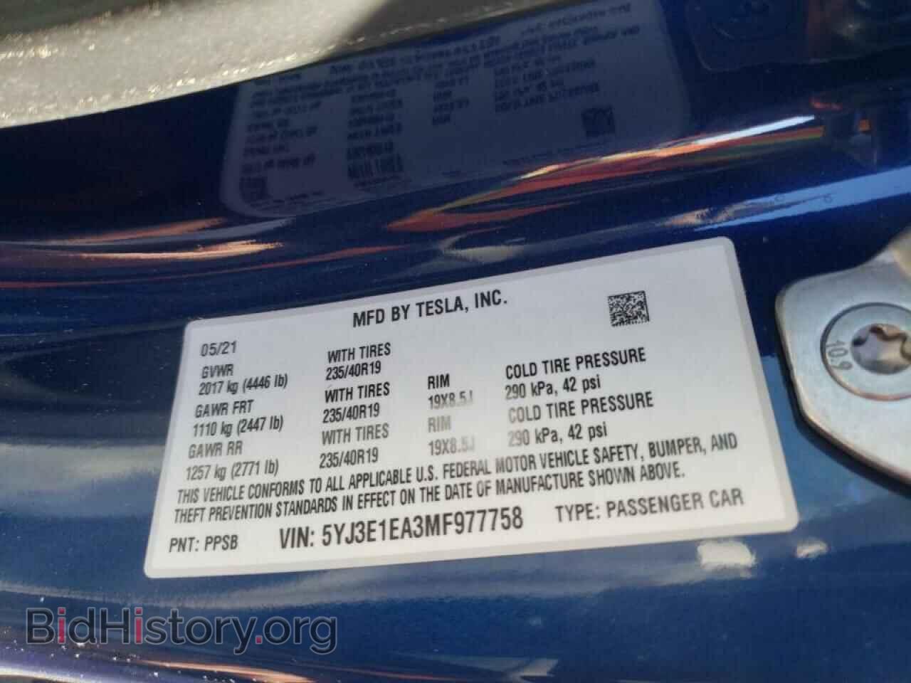 2021 TESLA MODEL 3 - VIN: 5YJ3E1EA3MF977758 - Photo 10