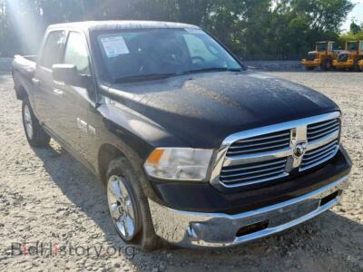 2017 RAM 1500 SLT, черный — VIN 1C6RR6LT2HS761237, Copart