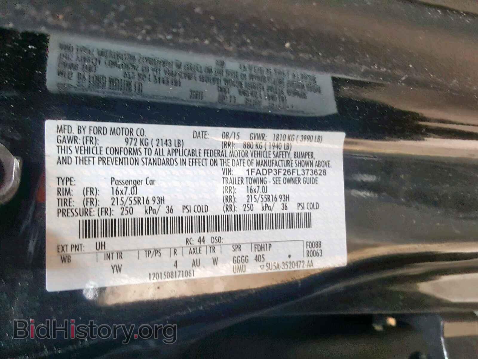 2015 FORD FOCUS SE - VIN: 1FADP3F26FL373628 - Фото 10