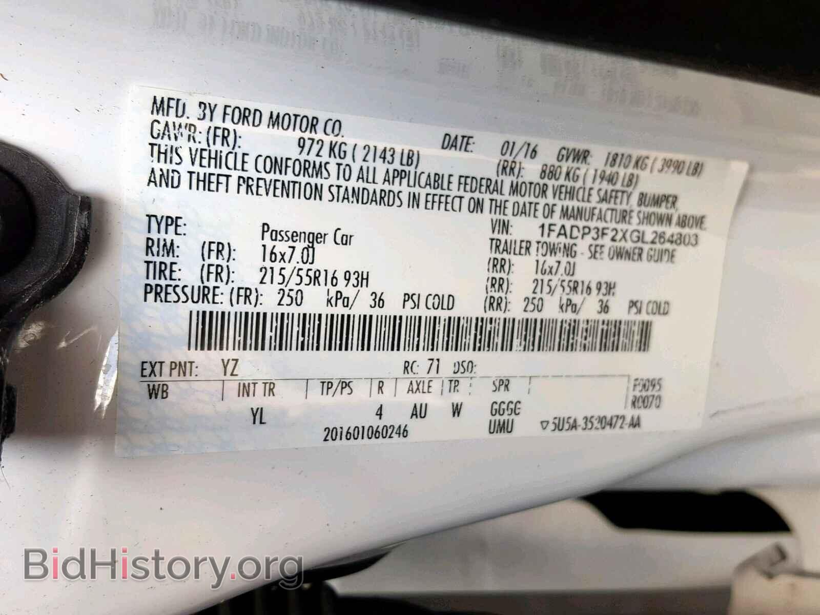 2016 FORD FOCUS SE - VIN: 1FADP3F2XGL264803 - Фото 10