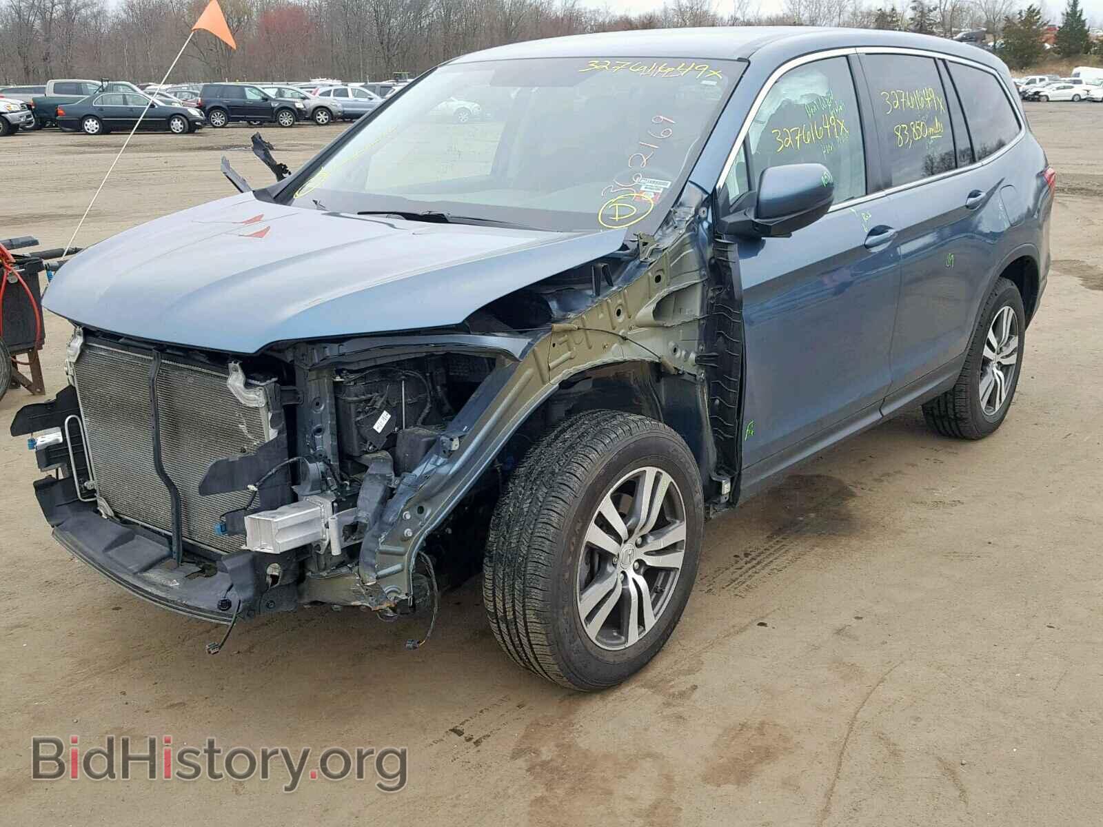 2016 HONDA PILOT EX - VIN: 5FNYF6H38GB039370 - Фото 2