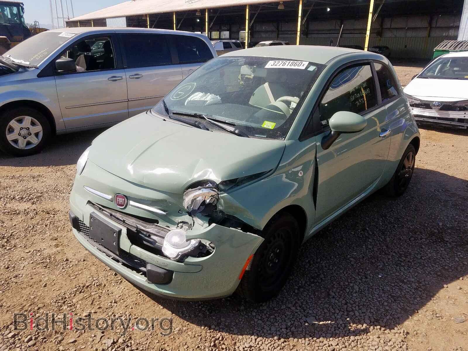 2012 FIAT 500 - VIN: 3C3CFFAR2CT385441 - Фото 2