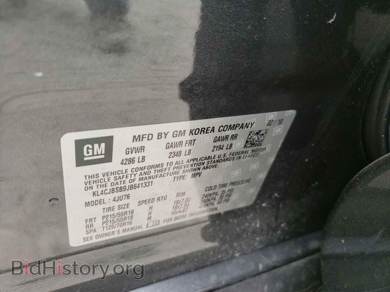 2018 BUICK ENCORE - VIN: KL4CJBSB9JB641331 - Photo 10