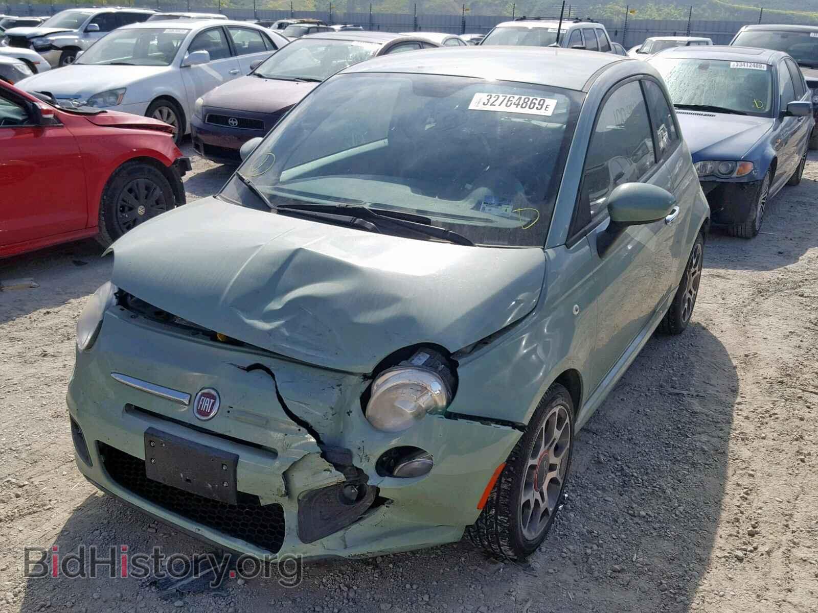 2012 FIAT 500 - VIN: 3C3CFFBR3CT211487 - Фото 2