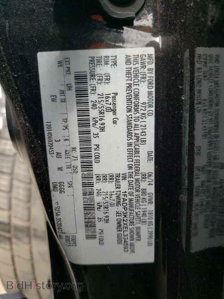 2014 FORD FOCUS - VIN: 1FADP3K2XEL334593 - Photo 10