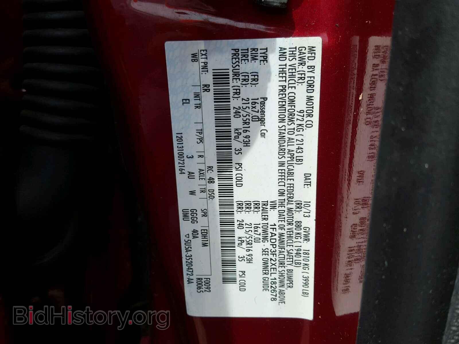 2014 FORD FOCUS - VIN: 1FADP3F2XEL182678 - Photo 10