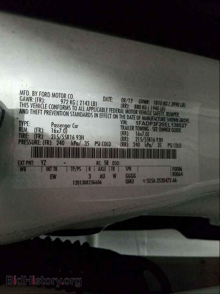 2014 FORD FOCUS - VIN: 1FADP3F20EL138527 - Photo 10