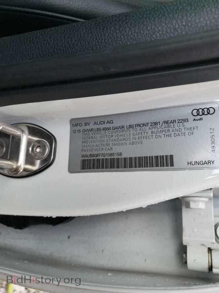 2016 AUDI A3 - VIN: WAUB8GFF7G1065158 - Фото 10