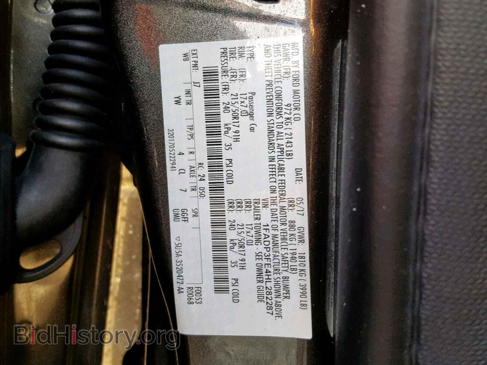 2017 FORD FOCUS SE - VIN: 1FADP3FE4HL282287 - Фото 10