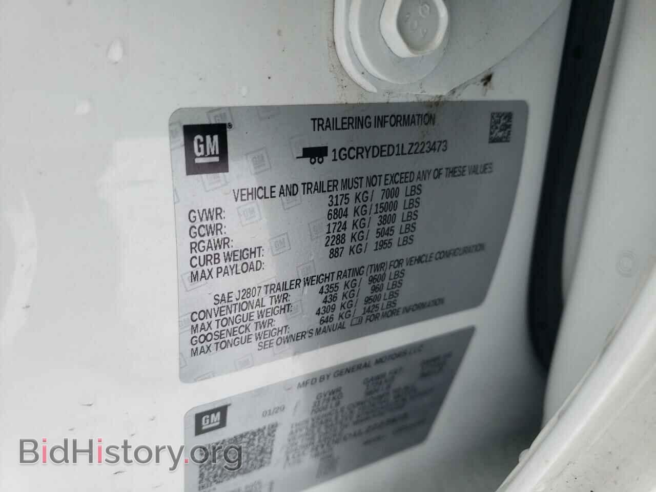 2020 CHEVROLET SILVERADO - VIN: 1GCRYDED1LZ223473 - Фото 10